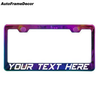 Personalized Metal License Plate Frame/Holder Custom Text Engraved Team Sports 